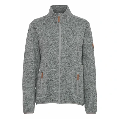 Abbildung von North Bend Samana Fleecejacke, Damen, Größe: 36, Light grey melange