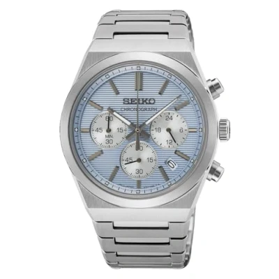Abbildung von Seiko SSB459P1 Herrenuhr Chronograph Edelstahl/Hellblau