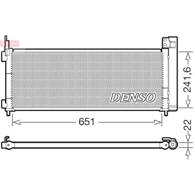Abbildung von Kondensator, Klimaanlage DENSO DCN50123