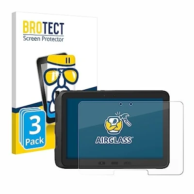 Abbildung von BROTECT Schutzglas für Samsung Galaxy Tab Active Pro (3 Stück) Schutzfolie Panzer Folie Glas [Extrem Kratzfest 9H, Anti Fingerprint,