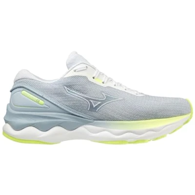 Abbildung von Mizuno WAVE Skyrise 3(W) Laufschuh Straße, Damen, Größe: 39, white neolime Schuhe