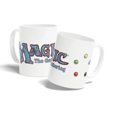 Abbildung von Konix Magic The Gathering Tasse Keramiktasse 320 ml Vintage Logo Motiv Weiß