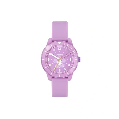 Abbildung von Lacoste Analog Quarzuhr für Kinder Kollektion Mini Tennis mit Lilas Silikonarmband 2030062