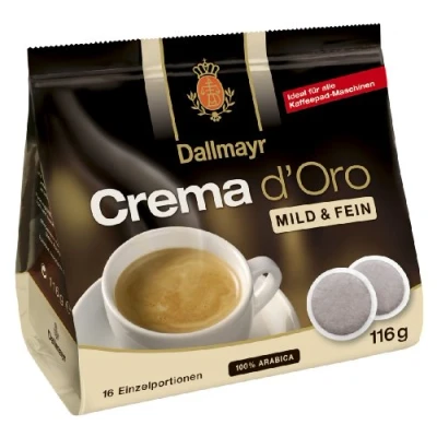 Abbildung von Crema d&#039;Oro mild und fein Pads 116g 5er Karton ( 5 x 16 Pads)