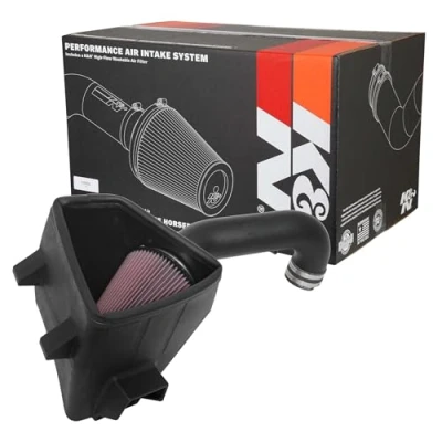 Abbildung von K&amp;N Cold Air Intake Kit: Increase Acceleration &amp; Towing Power, Guaranteed to Horsepower up 11HP: Compatible with 5.7L, V8, 2019 Dodge Ram 1500, 63 1578