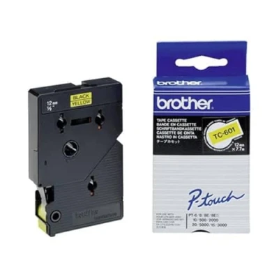 Abbildung von Brother TC 601 (12 mm) Schwarz bis gelb Tape