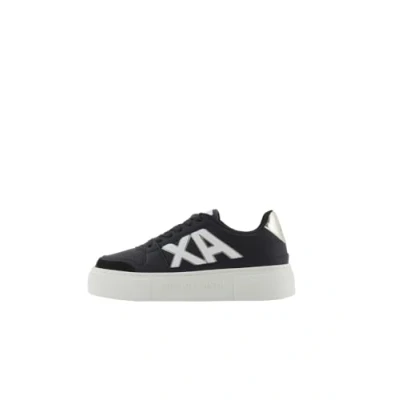 Abbildung von Armani Exchange LACE UP Sneaker low, Damen, Größe: 38, Black/pale gold Schuhe