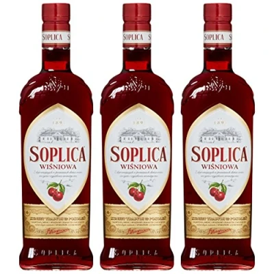 Abbildung von 5 Flaschen Soplica Kirsch/Wisniowa Likör aus Polen a 0,5L 30% Vol. (5 x 0.5L)