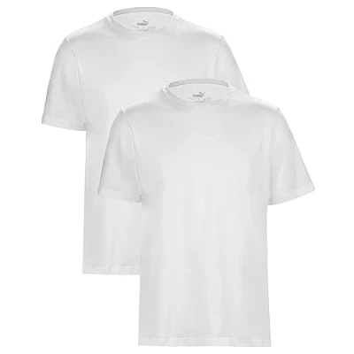 Abbildung von PUMA T Shirt Herren Statement Deluxe Edition Baumwolle 2er Pack White Gr. M