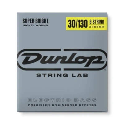 Abbildung von Jim Dunlop DBSBN30130 Extra helle Basssaiten, Nickel umsponnen, Medium.030 .130, 6 Saiten / Satz