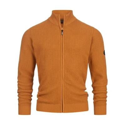 Abbildung von Indicode Jeans Inlayton Strickjacke, Herren, Größe: Small, Caramel