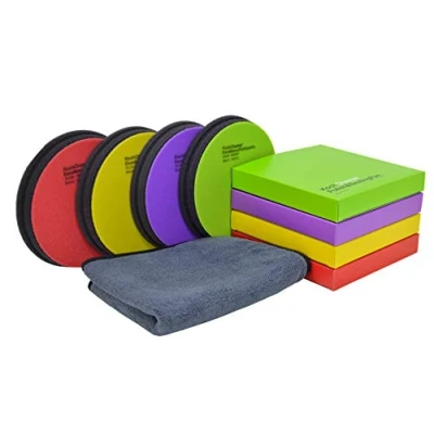 Abbildung von Großes Koch Chemie Politur Set 5 Teile Heavy Cut bis Hochglanz (4X Pad 150mm)