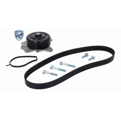Abbildung von ACKOJA A70 0680 Wasserpumpe + Keilrippenriemensatz TOYOTA: Aygo, Yaris II Schrägheck, CITROËN: C1 I, PEUGEOT: 107 Schrägheck