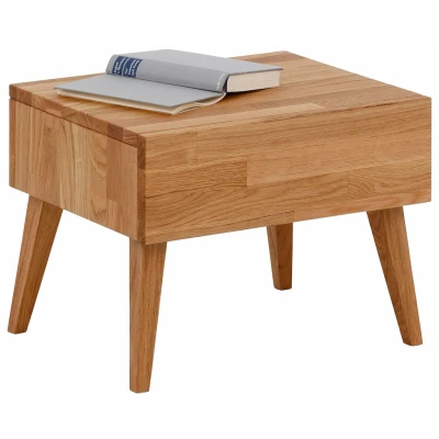 Abbildung von Home affaire Nachttisch &quot;Natali&quot;, mit einer Schublade, aus massiver Eiche, Breite 45 cm