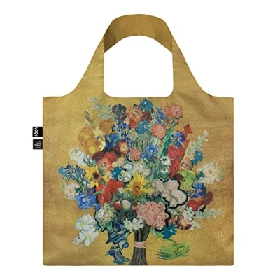 Abbildung von LOQI Van Gogh Bouquet Tasche zum 50. Hochzeitstag, Gold, bunt, Zeitgenössisch