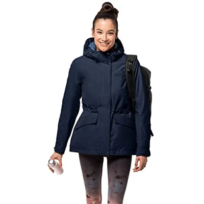 Abbildung von Jack Wolfskin Damen LAKE LOUISE JACKET W wasserdichte Winterjacke, midnight blue, L