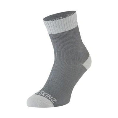 Abbildung von SEALSKINZ Unisex Wasserdichte Socken Knöchellang, für warme Temperaturen geeignet, Grau, XL