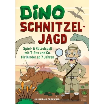 Abbildung von Dino Schnitzeljagd Spiel Auf Schatzsuche mit Dinosauriern in der Urzeit: Rätselspaß T Rex und Co. für Kinder ab 7 Jahren Das ideale Geschenk zum Kindergeburtstag