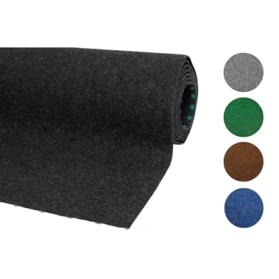 Abbildung von misento Kunstrasen Outdoor Teppich wetterfester Rasenteppich für Balkon, Terrasse &amp; Garten leicht zu verlegen 200 x 350 cm, Anthrazit