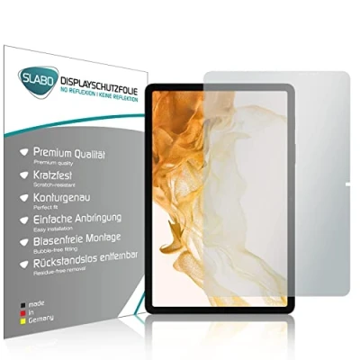 Abbildung von Slabo 2 x Displayschutzfolie kompatibel mit Samsung Galaxy Tab S8 (5G Wi Fi) (SM X706B / SM X700N) Displayschutz Schutzfolie Folie No Reflexion Keine Reflektion MATT