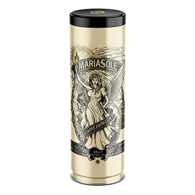 Abbildung von Mariasole Caffè Espresso Bohnen 500g In hochwertiger Kaffeedose Traditionelle Röstung Sizilien über Holzfeuer Handarbeit Premium Espressobohnen für Vollautomat und Siebträger