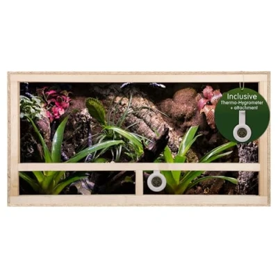 Abbildung von Repiterra Terrarium Holz hochwertig mit Seitenbelüftung 100x50x50 cm