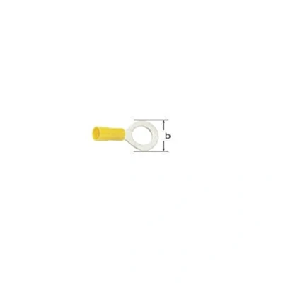 Abbildung von ELPRESS Isolierter Ringkabelschuh A1532R, 0,5 1,5mm², M3 (100 Stk.)