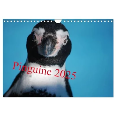 Abbildung von Pinguine 2025 (Wandkalender DIN A4 quer), CALVENDO Monatskalender
