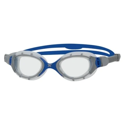 Abbildung von Zoggs Unisex Flex Smaller Fit Schwimmbrillen, Grey/Blue/Clear, Kleiner
