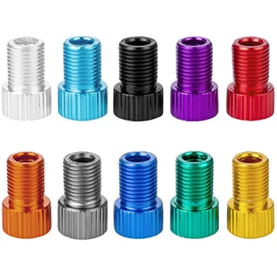 Abbildung von HZJD Presta Ventil Adapter, konvertiert auf Schrader Adapter für Fahrrad, zum Aufpumpen von Reifen mit Standardpumpe oder Luftkompressor(10Stück)