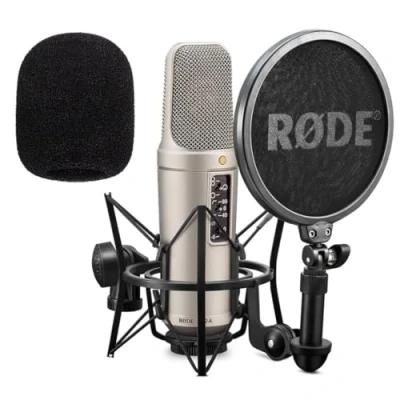 Abbildung von Rode NT2 A Set Kondensator Mikrofon + WS2 Schaumstoff Popschutz Windschutz