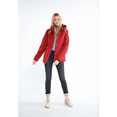 Abbildung von ICEBOUND Winterjacke Damen dunkelrot
