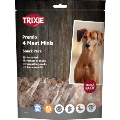 Abbildung von Trixie Premio 4 Meat Mini Hundesnacks Huhn Ente Rind 4x100 g...