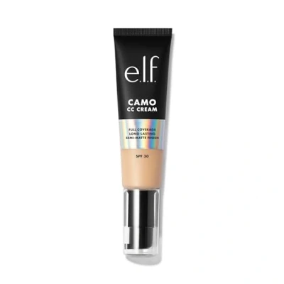 Abbildung von e.l.f. Camo CC Cream, Farbkorrigierende Foundation Mit Mittlerer Bis Voller Deckkraft Und LSF 30, Vegan &amp; Tierversuchsfrei, Light 150 C, 30 g