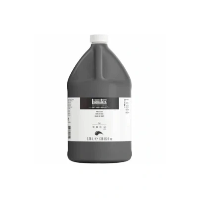 Abbildung von Liquitex 1378276 Professional Acrylfarbe Soft Body Künstlerfarbe in cremiger deckender Konsistenz, hohe Pigmentierung, lichtecht &amp; alterungsbeständig, 3,78L Eimer Marsschwarz
