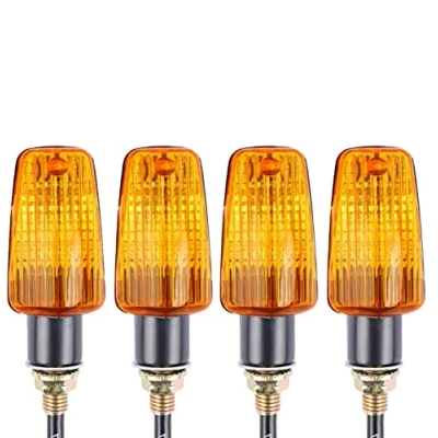 Abbildung von SFONIA 4pcs Motorrad Blinker Licht 12V Blinkerleuchten Wasserdicht Universal Scooter Quad Cruiser Off Road