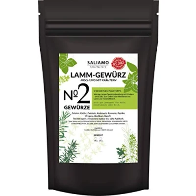 Abbildung von 100g Lamm Gewürz Gewürzmischung, mit Rosmarin Knoblauch Pfeffer Oregano Paprika Basilikum Zwiebeln 100 g
