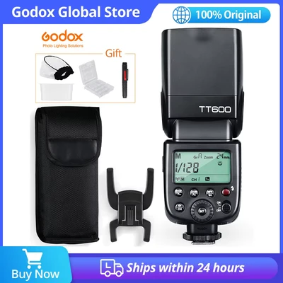 Abbildung von Godox TT600 2,4GHz Kabelloser GN60 Master Slave Kamera Blitz Speedlite für Canon Nikon Pentax Olympus Fujifilm schwarz