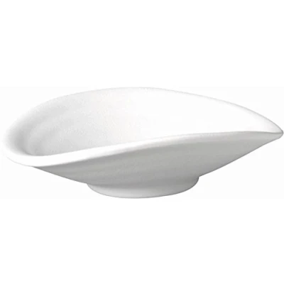 Abbildung von APS 83726 Schale ZEN, 13 x 11 cm Höhe 3,5 cm, 0,1 Liter, Melamin, weiß, Steinoptik
