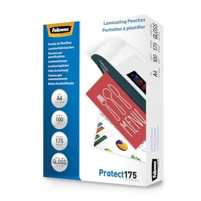 Abbildung von Fellowes Laminierhüllen Protect 175 Micron A4 (100 Stück)