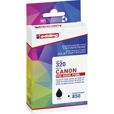Abbildung von Edding Tintenpatrone ersetzt Canon PGI 550 black (Text)