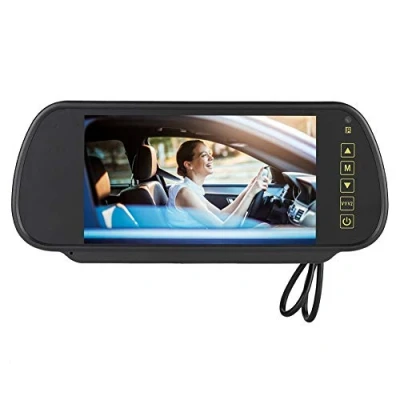 Abbildung von 7 Zoll Auto Rückspiegel Display, 800x480 HD LED Einparkhilfe Bildschirm Monitor für VCD/DVD/GPS/Auto Rückfahrkamer Frontkamera