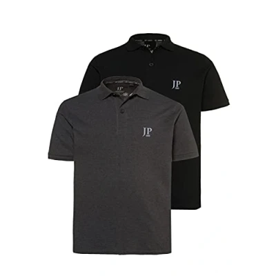 Abbildung von JP 1880 Herren Poloshirts, 2er pack, Anthrazit, L EU
