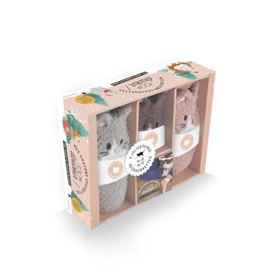 Abbildung von Coffret Mes chatons chaussettes: avec 3 paires de chaussettes, 1 livret