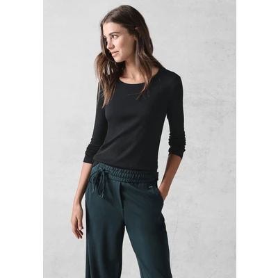 Abbildung von Cecil Langarmshirt, Damen, Größe: XL, Schwarz