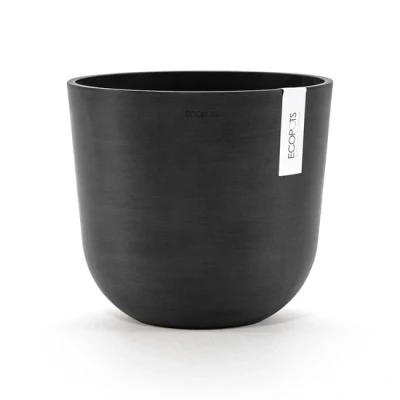 Abbildung von Ecopots Oslo 25 cm dunkelgrau Pflanzen /Blumentopf