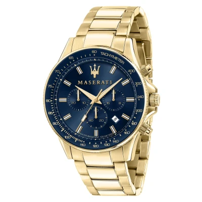 Abbildung von Maserati Chronograph, Herren, Größe: One Size, Blau/gold