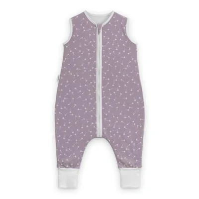 Abbildung von Ehrenkind® Babyschlafsack Schlafsack mit Füßen 2.5 TOG Bio Baumwolle Ganzjahres Baby Gr. 70 Farbe Flieder Pusteblume Oeko Tex winter und Sommer Kinder