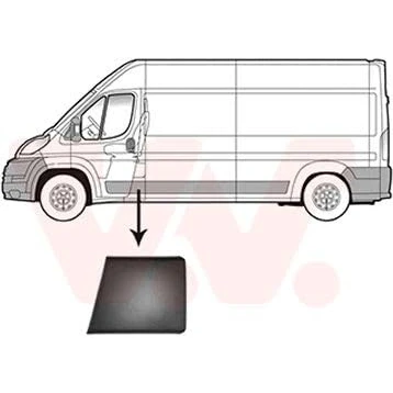 Abbildung von VAN WEZEL 1651405 Seitenschutzleiste PEUGEOT: Boxer Pritsche/Fahrgestell, Kastenwagen, FIAT: Ducato III Bus