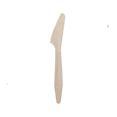 Abbildung von Tessera Bio Products QAK18FSC Holzmesser, Naturfarbe, 18cm Länge, 100 Stück